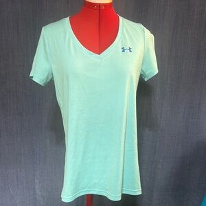 Under Armour Green Fitted Short Sleeve T-Shirt